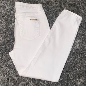 high rise ankle skinny jeans